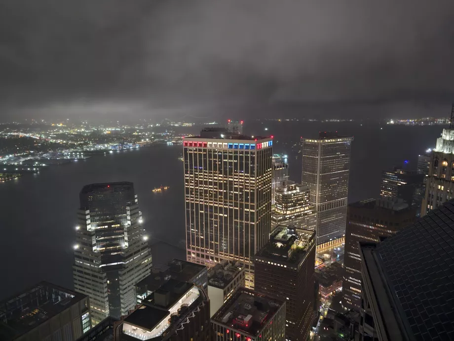 A kilátás az Overstory bárból