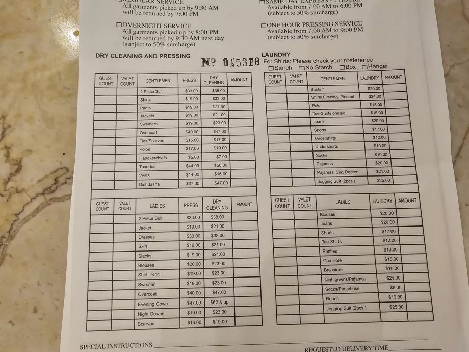 A mosodai szolgáltatás árai