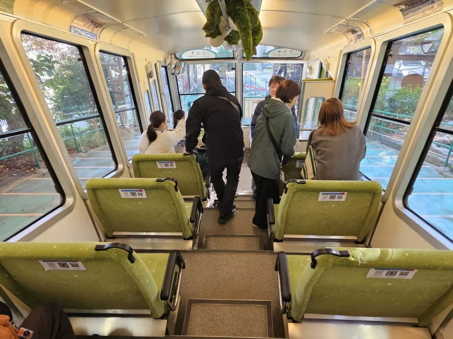 A maja drótkötélpálya belseje