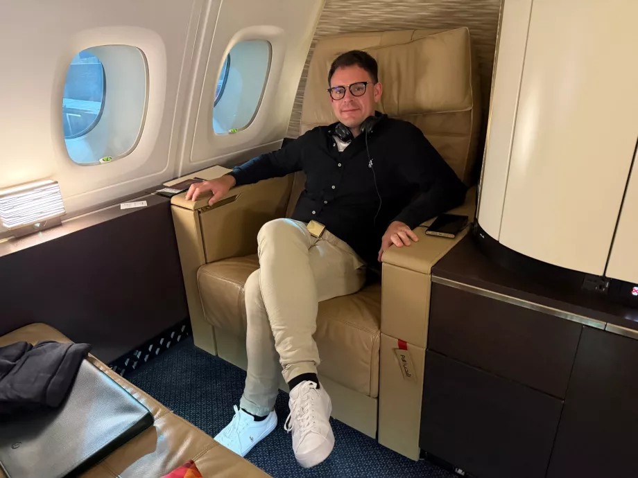 Én az Etihad Airways első osztályán