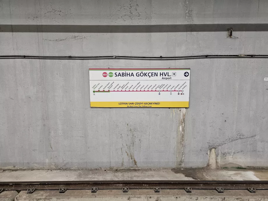 Sabiha Gokcen repülőtér metróállomás